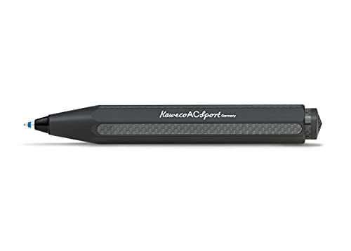 Kaweco AC SPORT Fountain Ball Pen Black Kugelschreiber Aluminium Schwarz, Minenstärke 1mm, Größe: 10,5cm, 10002280 von Kaweco