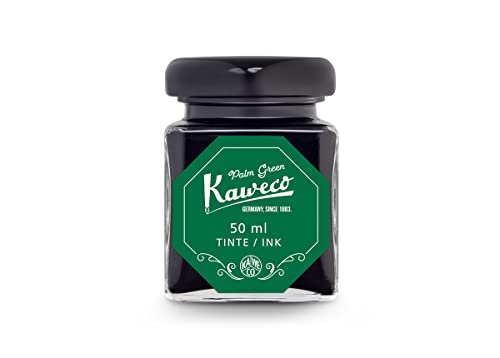 Kaweco Tinte im Glas in der Farbe palmengrün grün, wasserlöslich, vegan, 50 ml Inhalt, 10002193 von Kaweco
