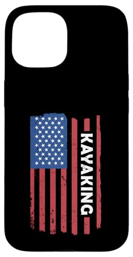 Hülle für iPhone 15 Kajakfahrer US Flagge Kajakfahren von Kayaking Hobby Present Kayaker Apparel