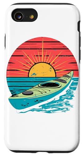 Hülle für iPhone SE (2020) / 7 / 8 Retro Sunset Kajakfahren Kajak Kajakfahrer von Kayaking Kayak Kayaker Gifts