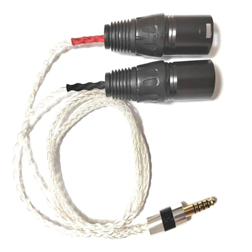 Kayfg 4.4mm Ausgewogener Stecker auf XLR-Stecker Audio Adapter Kabel Hochwertige Tonübertragung A von Kayfg