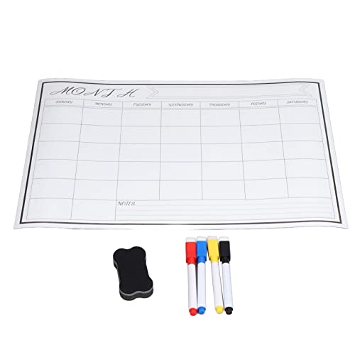 Whiteboard-Aufkleber, magnetisch, wiederverwendbar, einfache Reinigung für Zuhause, Büro, wöchentliches Rastermuster, trocken abwischbare Tafel von Kcabrtet