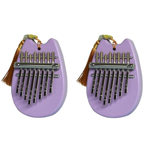 Kcvzitrds 8-Ton Sapele Water Drop Medium Kalimba Tragbares Fünf-Finger-Klavier Geeignet für Anfänger Finger-Klavier-Instrument B von Kcvzitrds