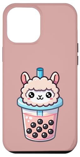 Hülle für iPhone 14 Plus Niedlicher Boba-Tee-Lama, Kawaii, Tierliebhaber von Kddrip Animals