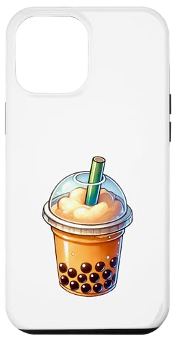 Hülle für iPhone 12 Pro Max Bubble Tea Minimal von Kddrip Food