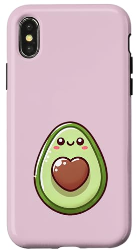 Hülle für iPhone X/XS Feinschmecker mit Avocadoherzen von Kddrip Food