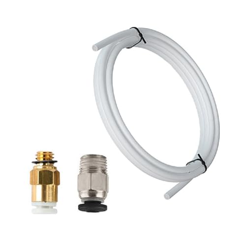 Kdouehg 3D-Drucker-Upgrade-Kit mit KJH04-M6 & PC4-01 Pneumatischen Anschlüssen 1M PTFE- für 1,75 mm Bowden-Extruder von Kdouehg