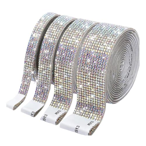 Kdouehg Selbstklebende Diamantbandrolle, Glitzerband, Handgefertigt, DIY, Geschenk, Dekoration, Hochzeitsbedarf, Kosmetik, Vasendekoration B von Kdouehg