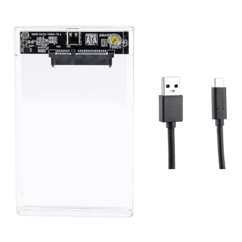 Kdouehg Transparente, Schreibgeschützte 2,5-SATA-Solid-State-Box für Mechanische Mobile Festplatten, 6G-Master-Notebook-Desktop, Einfach zu Bedienen von Kdouehg