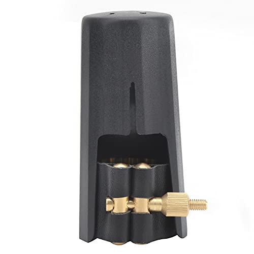 Alt -Saxophon -Mundstücksstück Saxophon PU Lederverschluss für Spieler Material: PU Leder + Metall + ABS Alt -Saxophon -Mundstücksstück Saxophon PU Lederverschluss für Spieler Material: PU Leder + Metall + ABS von Keenso
