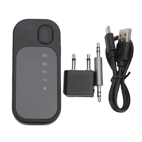 Keenso 5.4 Empfänger-Sender, Sender mit Geräuschunterdrückung, 2-in-1-Kabelloser Auto-AUX-Adapter für Kopfhörer Keenso 5.4 Empfänger-Sender, Sender mit Geräuschunterdrückung, 2-in-1-Kabelloser Auto-AUX-Adapter für Kopfhörer von Keenso