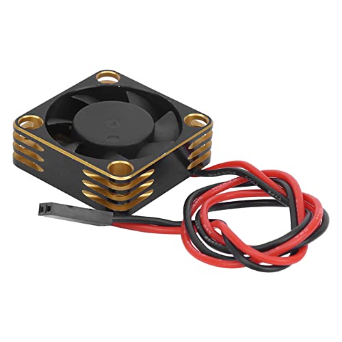 Kühlventilator aus Aluminium, 28.000 U/min, für Motorzubehör, RC540, klein, leicht, goldfarben Kühlventilator aus Aluminium, 28.000 U/min, für Motorzubehör, RC540, klein, leicht, goldfarben von Keenso