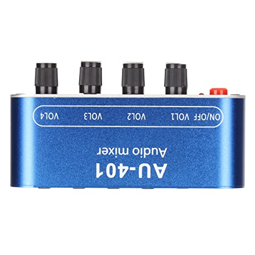 Stereo -Mixer 4 in 1 Out Volumeneinstellungsschallauswahlverstärker für PC -Laptop Kopfhörer, Aluminiumlegierungblau, für DIY Kopfhörerverstärker Stereo -Mixer 4 in 1 Out Volumeneinstellungsschallauswahlverstärker für PC -Laptop Kopfhörer, Aluminiumlegierungblau, für DIY Kopfhörerverstärker von Keenso