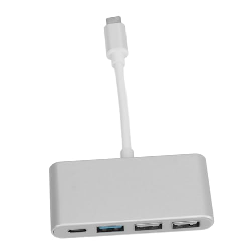 USB-Hub Typ C mit 3 Anschlüssen, USB 2.0 3.0-Hub für Maus, Tastatur, USB-Schnittstellengerät, Kompakt und Tragbar von Keenso