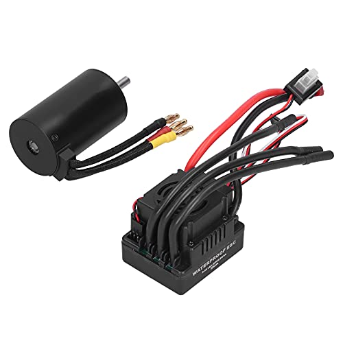 VGEBY 3660 3800KV Brushless Motor und 80A Regler mit T-Stecker Combo Set 5mm Wellenmotor für 1/8 RC Car VGEBY 3660 3800KV Brushless Motor und 80A Regler mit T-Stecker Combo Set 5mm Wellenmotor für 1/8 RC Car von Keenso