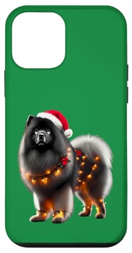 Hülle für iPhone 12 mini Keeshond Weihnachtsmannmütze Weihnachtsbeleuchtung Hundebesitzer Mama Papa Liebhaber von Keeshond Christmas Products