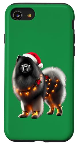 Hülle für iPhone SE (2020) / 7 / 8 Keeshond Weihnachtsmannmütze Weihnachtsbeleuchtung Hundebesitzer Mama Papa Liebhaber von Keeshond Christmas Products