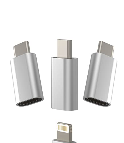 Lightning Mutter auf USB C Männlich Ladekabel Klinke Adapter(3 Pack) Ladegerät Zubehör Netzteil Set iPhone Charger Kabel to Type C Stecker kompatibel für Samsung Pixel Huawei Xiaomi Ipad tp von Kefiany