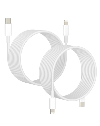 USB-C-auf-Lightning-Schnellladekabel, 20 W, 2 Stück, für iPhone 14, 13 Pro, MFI-zertifiziert, für Apple Typ C, Ladegerät für iPad, Ladegerät, Zubehör, Verbindungsdaten, Aux-Ladegerät, Powerline USB-C-auf-Lightning-Schnellladekabel, 20 W, 2 Stück, für iPhone 14, 13 Pro, MFI-zertifiziert, für Apple Typ C, Ladegerät für iPad, Ladegerät, Zubehör, Verbindungsdaten, Aux-Ladegerät, Powerline von Kefiany