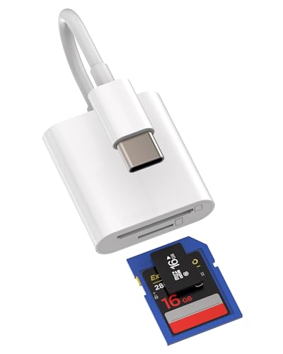 iPhone15 Pro Max Plus USB C auf Micro SD&SD Kartenleser Splitter Type C Kabel Reader Switch Docking Station(2in1) SD Card Kartenlesegerät Adapter Hub Kompatibel für Samsung Apple MacBook Book3 TF von Kefiany