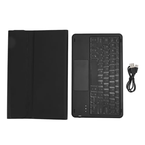 Kelepu 6 Pro 11 Zoll 2023 Tastaturhülle PU-Ständerabdeckung, magnetische abnehmbare Bluetooth-Tastaturhülle für für Mi Pad 6 6 Pro 11 Zoll 2023 PU-Ständerabdeckung (Schwarz) von Kelepu