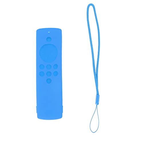 Silikon-stoßfeste Fernbedienungsschutzhülle, hautfreundlicher Fernbedienungsschutz für Fire TV Stick Lite (Blue) von Kelepu