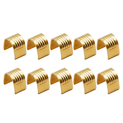10 Stück offene Zahnriemen-Kupferschnallen, Breite 6 mm, Metallschnallen für Ender3 Ender5 CR10 3D-Drucker 10 Stück offene Zahnriemen-Kupferschnallen, Breite 6 mm, Metallschnallen für Ender3 Ender5 CR10 3D-Drucker von Kelisdi