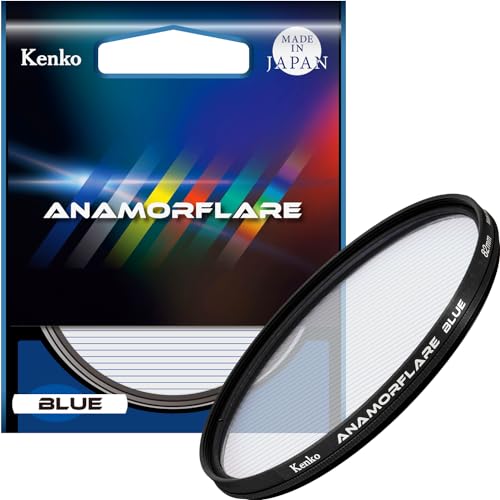 Kenko ANAMORFLARE Blue φ82mm, Strahlenförmiger Streulichteffekt-Filter, Drehbarer Rahmen, Hergestellt in Japan, Blau 549759 von Kenko