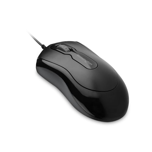 Kensington Mouse-in-a-Box EQ, kabelgebundene Plug&Play PC-Maus, kompatibel mit Windows 7 oder höher, MacOS und ChromeOS, beidhändiges Design, 54 % Post-Consumer-Kunststoff* (K72480WW) von Kensington