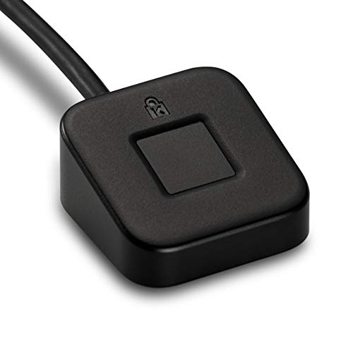 Kensington VeriMark Desktop Fingerprint Key, Biometrische Fingerabdruck-Authentifizierung, Identitätsleser, Erkennungstechnologie für Ihren PC, Schwarz, K62330WW von Kensington