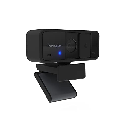 Kensington W1050 1080p-Webcam mit Weitwinkel und integriertem Mikrofon mit Rauschunterdrückung, 95°-Blickwinkel, Digitale PC-Computer-Videokamera für Präsentationen oder Videokonferenzen, K80251 von Kensington