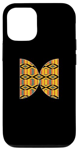 Hülle für iPhone 12/12 Pro Kente-Muster, geomatrischer Halbkreis, Adinkra Ghana-Stil von Kente Vibes