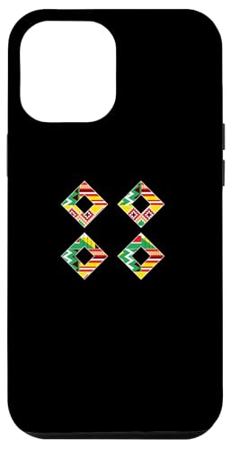 Hülle für iPhone 14 Plus Kente-Muster, minimale geomatrische Raute, afrikanischer Stil von Kente Vibes