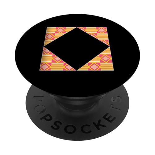 Kente-Muster, geomatrische Rautenform, Ghana-Stil PopSockets mit austauschbarem PopGrip von Kente Vibes