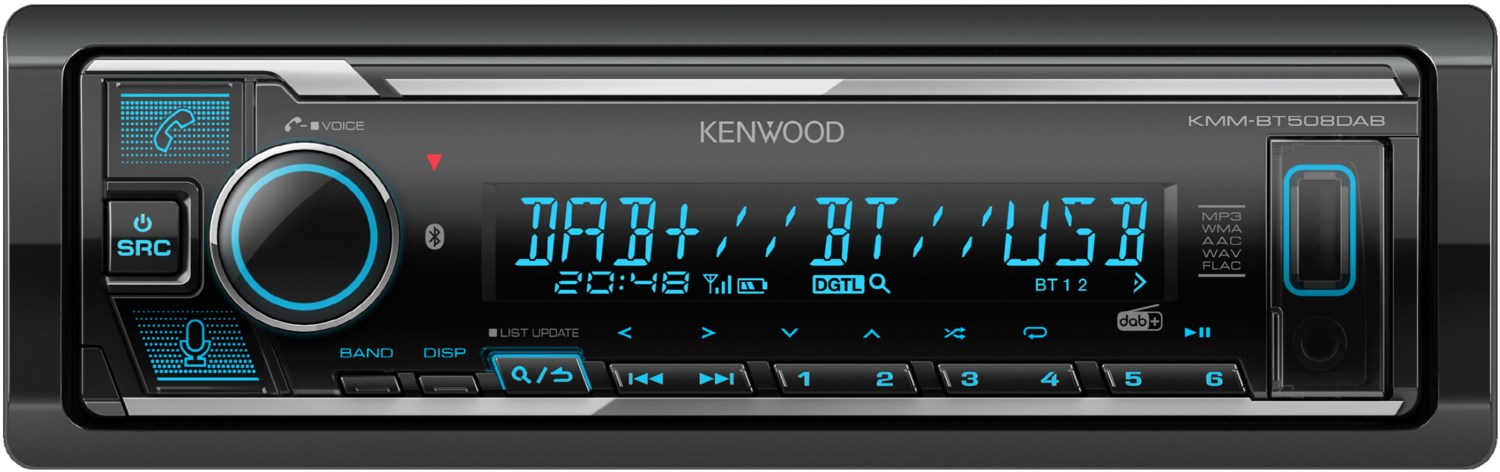 KMM-BT508DAB MP3-Autoradio ohne CD-Spieler von Kenwood