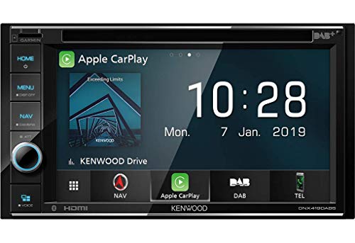 Kenwood DNX419DABS 6.2" Navigationssystem mit DVD, DAB+ und integriertem Bluetooth (mit externem Mikrofon) von Kenwood
