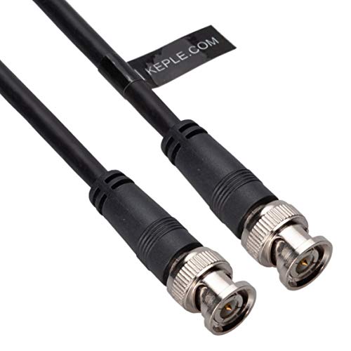 Koaxialkabel RG59 mit BNC-Stecker Männlich zu Männlich 5m 75 Ohm RG59 Verlängerungskabel CCTV Video Kabel für SDI Koax Stecker – Schwarz von Keple