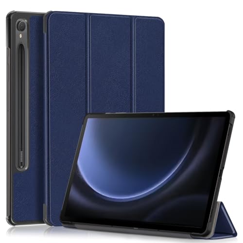 Kepuch Custer Hülle für Samsung Galaxy Tab S9 FE 11" SM-X510 SM-X516B,Smart PU-Leder Hüllen Schutzhülle Tasche Case Cover - Blau von Kepuch