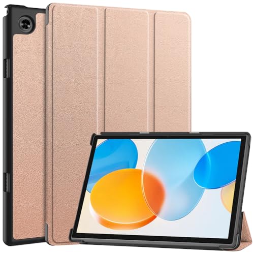 Kepuch Custer Hülle für Teclast M40 Pro, M40, P20 HD, P20S,Smart PU-Leder Hüllen Schutzhülle Tasche Case Cover - Rose Gold von Kepuch