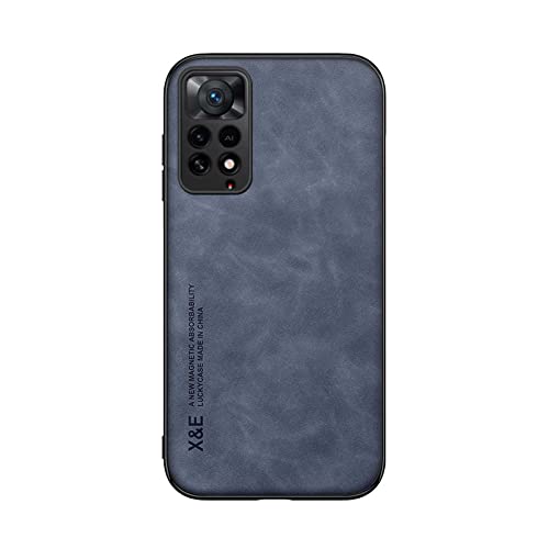 Kepuch Silklike Hülle für Redmi Note 11 Pro/Note 11E Pro 5G - Hüllen Case Eingebaute Metallplatte für Redmi Note 11 Pro/Note 11E Pro 5G - Blau von Kepuch