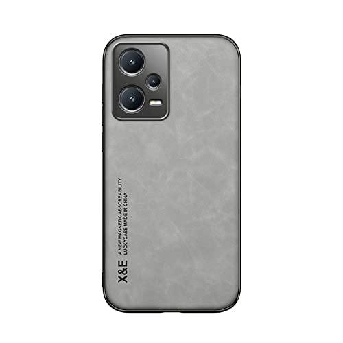 Kepuch Silklike Hülle für Redmi Note 12 Pro+ 5G - Hüllen Case Eingebaute Metallplatte für Redmi Note 12 Pro+ 5G - Grau von Kepuch