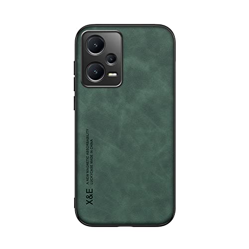 Kepuch Silklike Hülle für Redmi Note 12 Pro 5G - Hüllen Case Eingebaute Metallplatte für Redmi Note 12 Pro 5G - Grün von Kepuch