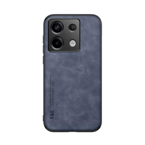 Kepuch Silklike Hülle für Redmi Note 13 Pro - Hüllen Case Eingebaute Metallplatte für Redmi Note 13 Pro - Blau von Kepuch