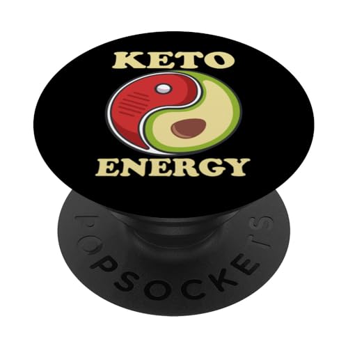 Keto Energy Avocado Keto Diät PopSockets mit austauschbarem PopGrip von Keto Diet Avocado Low Carb Life Ketogenic Diet