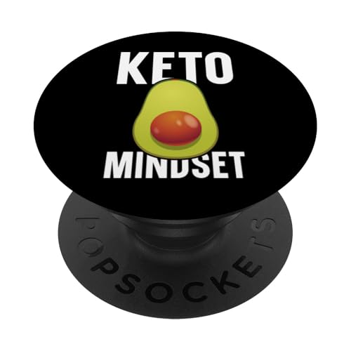 Keto Mindset Avocado Keto Diät PopSockets mit austauschbarem PopGrip von Keto Diet Avocado Low Carb Life Ketogenic Diet