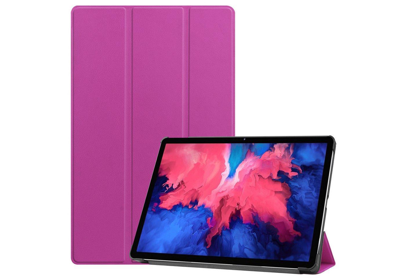 Kevin Frotscher (FroShop) Tablet-Hülle Schutzhülle Folie für Lenovo Tab P11 TB-J606 P11 Plus TB-J607 von 2021 1. Generation Wake Up / Sleep Funktion, Smart Cover Etui Tasche Case - Farbe Lila von Kevin Frotscher (FroShop)