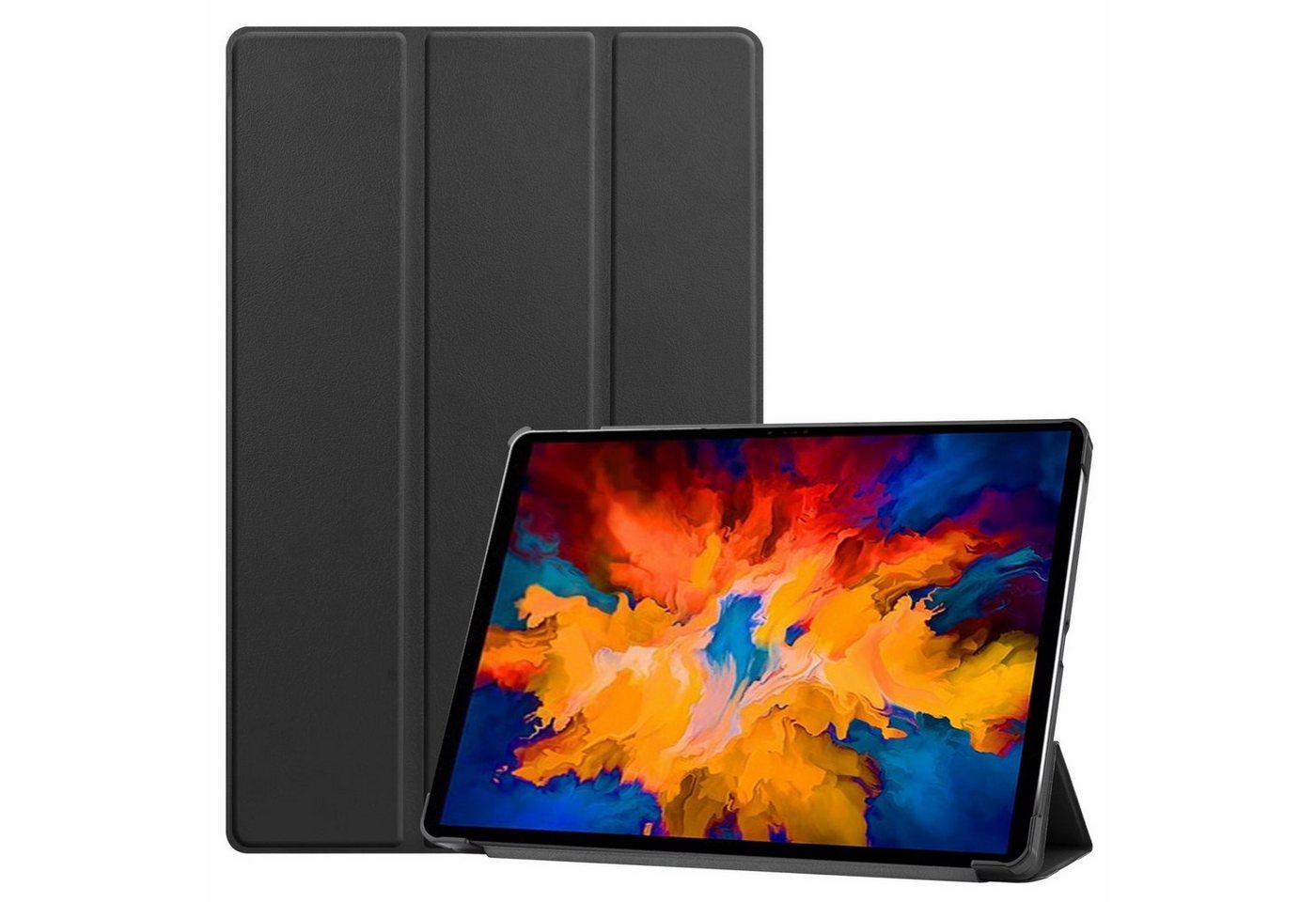 Kevin Frotscher (FroShop) Tablet-Hülle Schutzhülle für Lenovo Tab M10 FHD Plus TB-X606F/X 10.3" 2. Generation Jahr 2020 Wake Up / Sleep Funktion, Smart Cover Case Etui Tasche - Farbe Schwarz von Kevin Frotscher (FroShop)