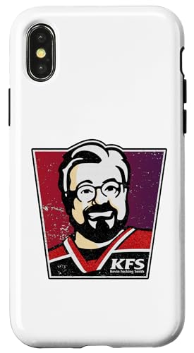 Hülle für iPhone X/XS Kevin Smith Remix KFS Logo Meme KFC Parodie FCK Lol Geek Fan von Kevin Smith