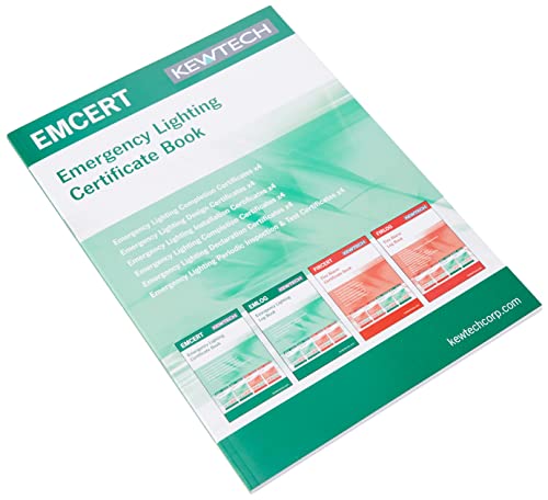 Kewtech Emcert Notbeleuchtungsinstallation, Zertifikatbuch (evtl. nicht in deutscher Sprache) von Kewtech