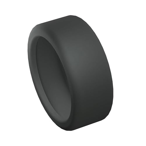 Kexpery Silikon-Ringabdeckung, stoßfest, elastisch, Kratzfest, Smart-Ring-Hautabdeckung, Anti-Drop for Oura Ring Gen 3, Schutz (schwarz, S for 6, 7, 8, 9, 10) von Kexpery